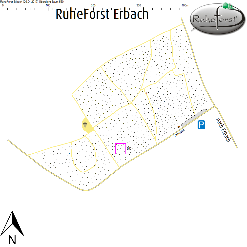 &Uuml;bersichtskarte zu Baum 550