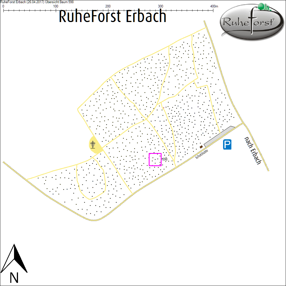 &Uuml;bersichtskarte zu Baum 598