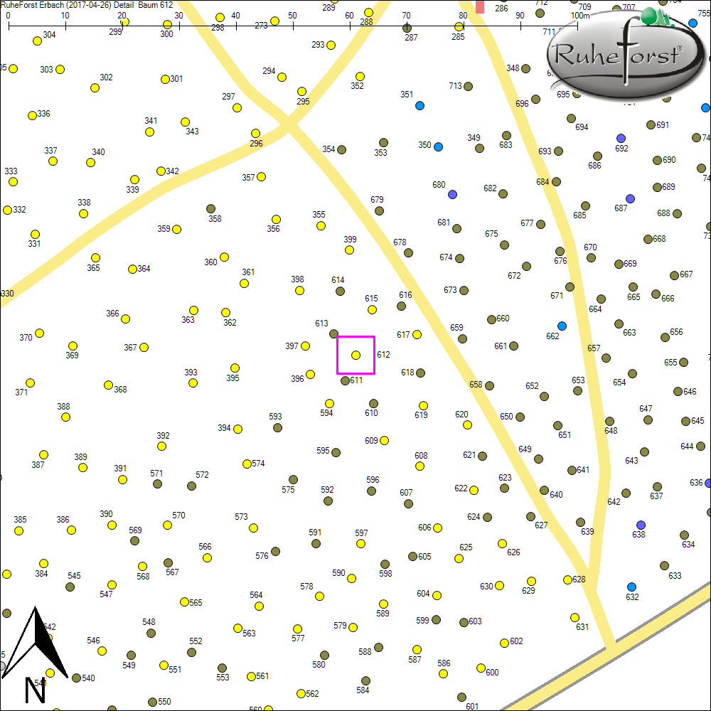 Detailkarte zu Baum 612