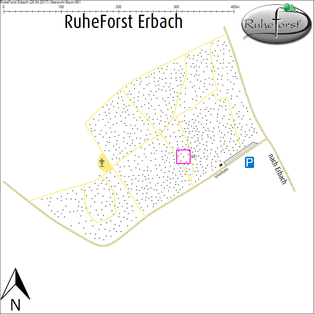 &Uuml;bersichtskarte zu Baum 661