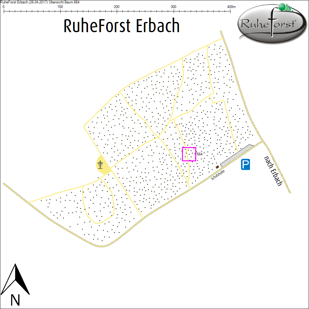 &Uuml;bersichtskarte zu Baum 664