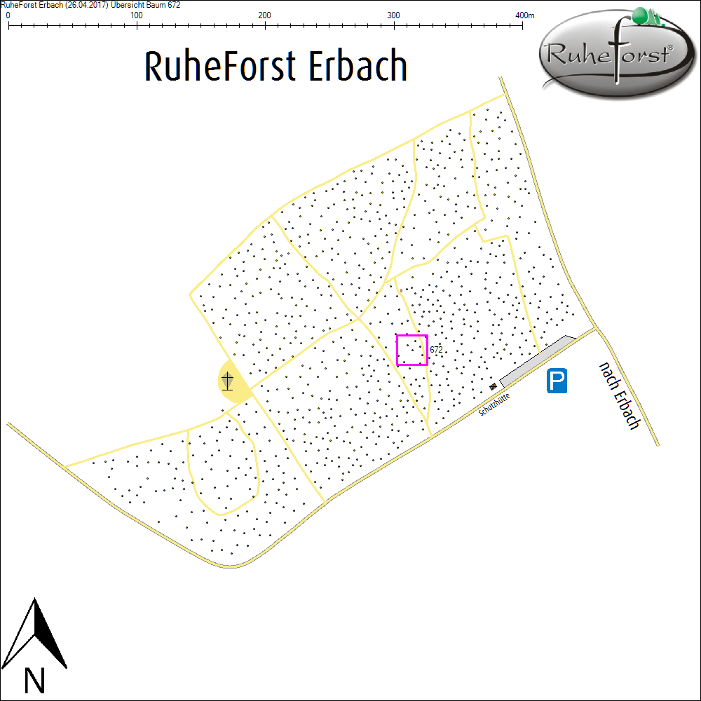 &Uuml;bersichtskarte zu Baum 672