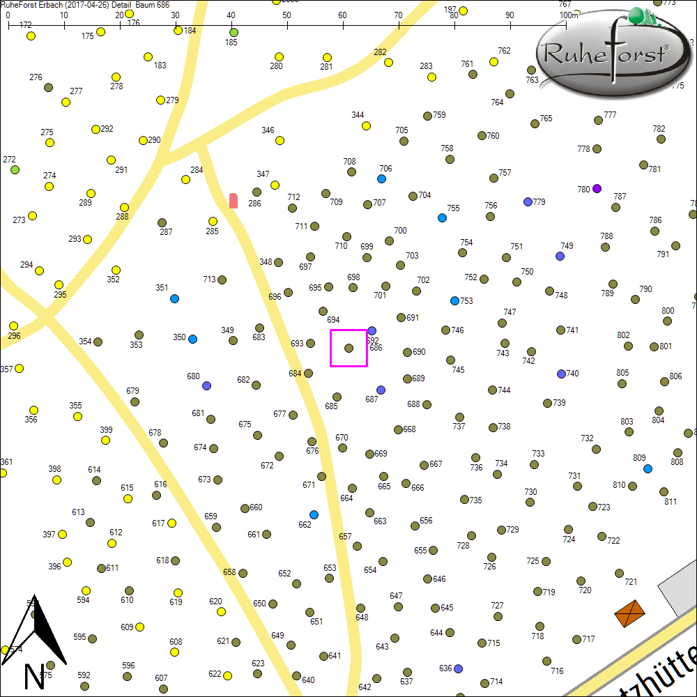 Detailkarte zu Baum 686