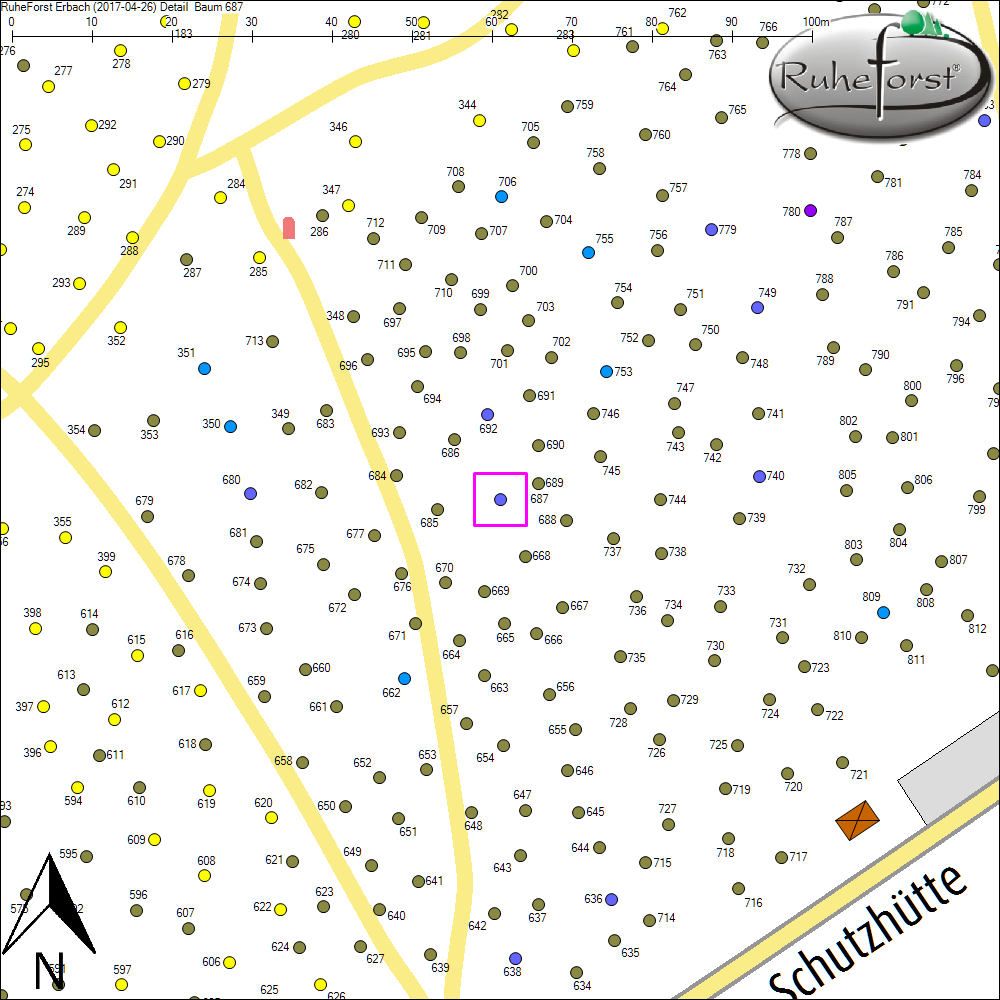Detailkarte zu Baum 687