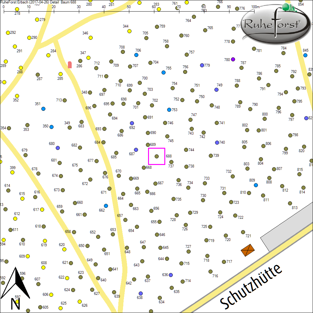 Detailkarte zu Baum 688