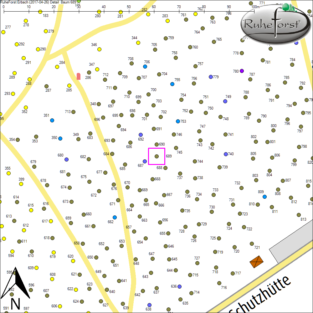 Detailkarte zu Baum 689