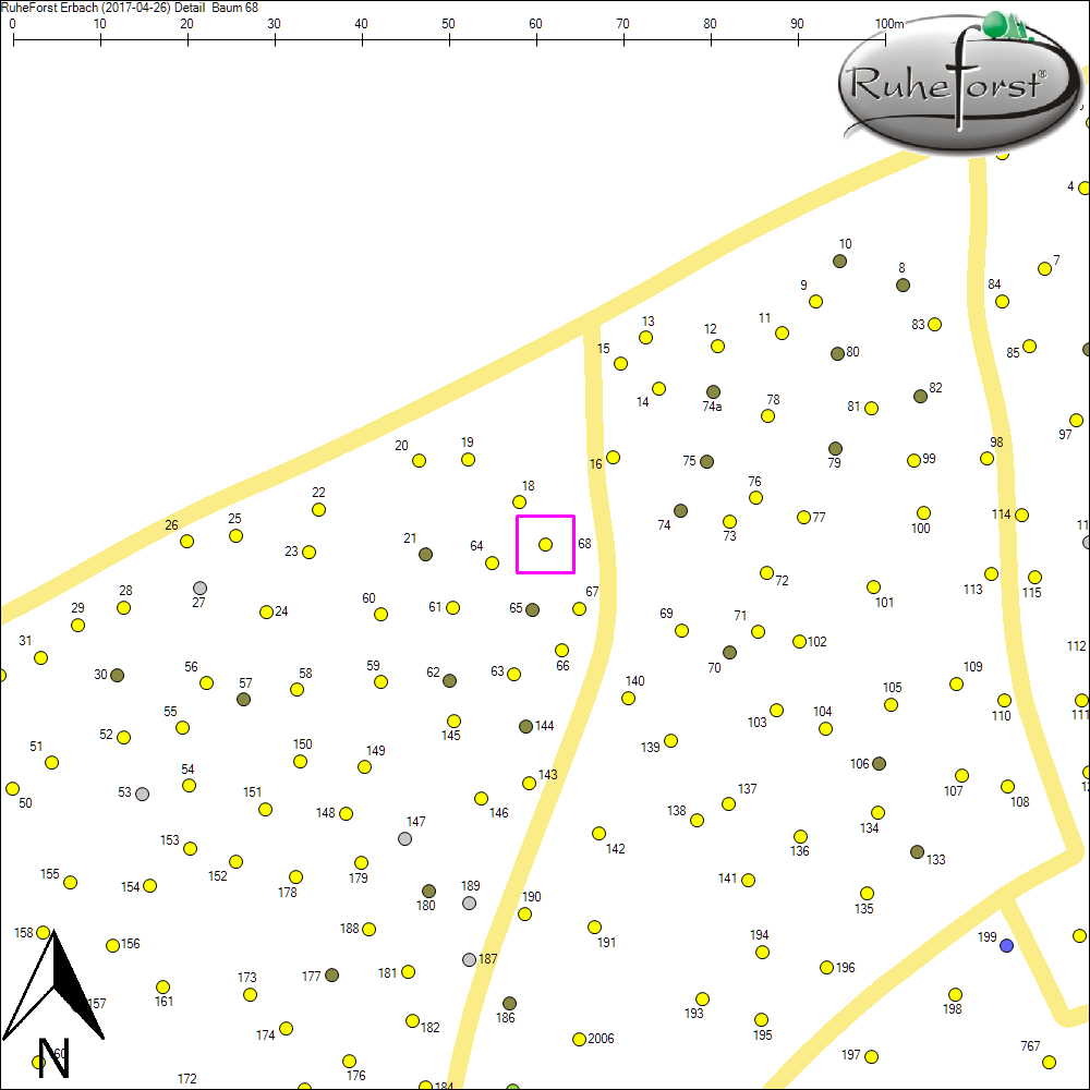 Detailkarte zu Baum 68