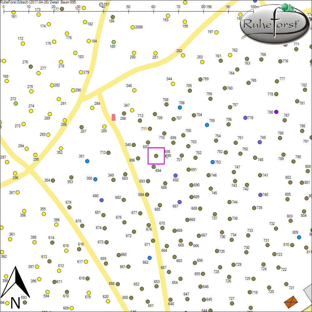 Detailkarte zu Baum 695