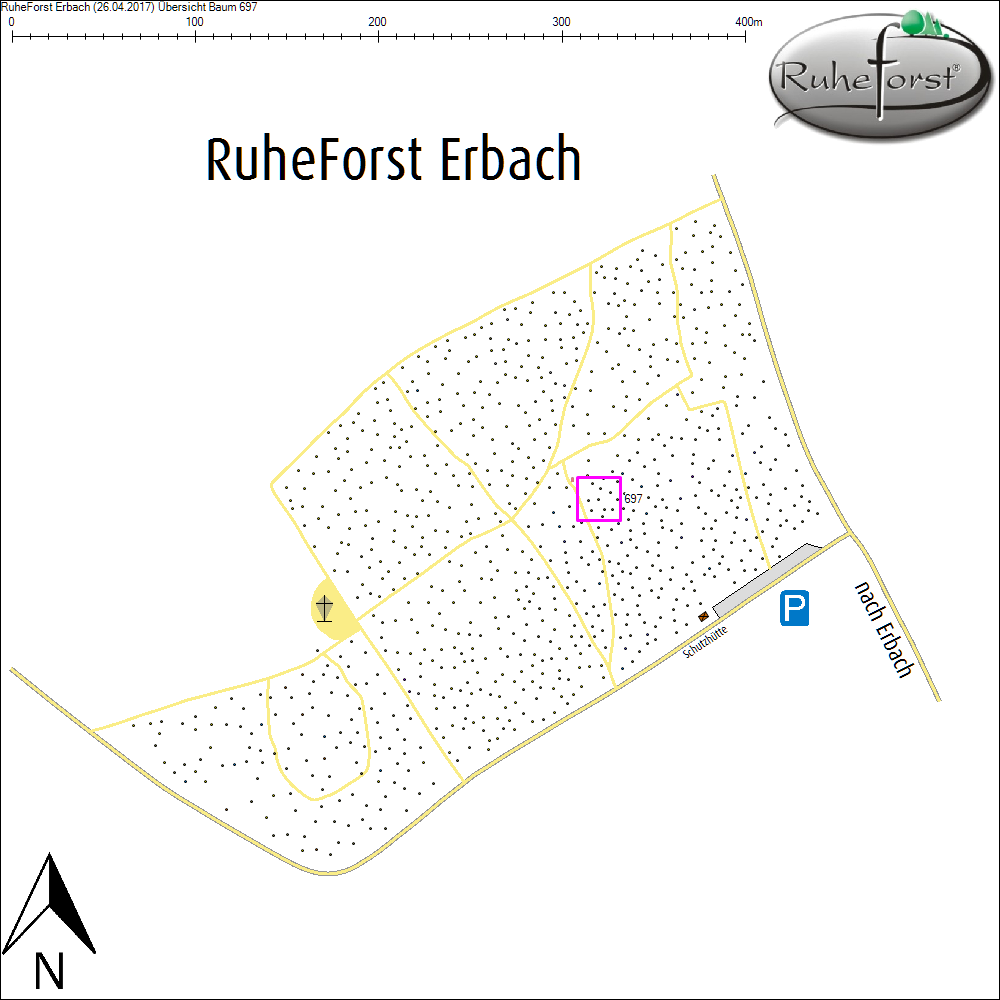 &Uuml;bersichtskarte zu Baum 697