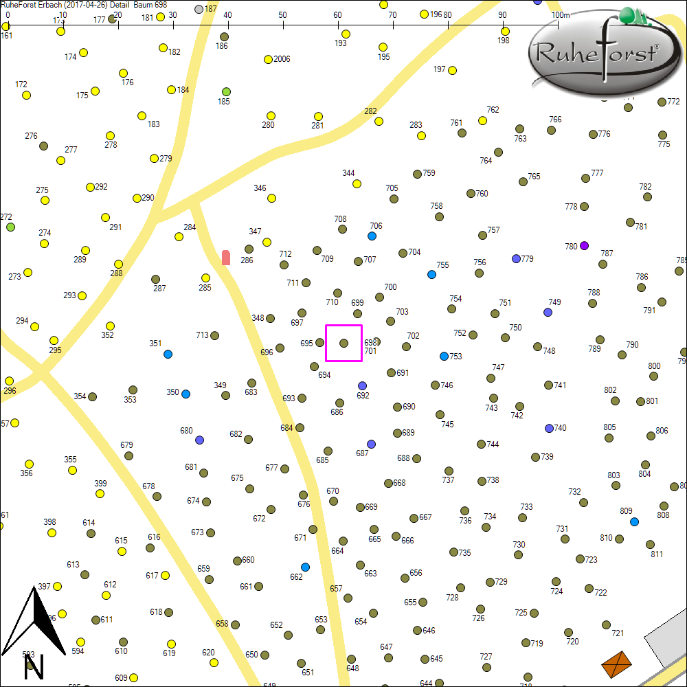 Detailkarte zu Baum 698