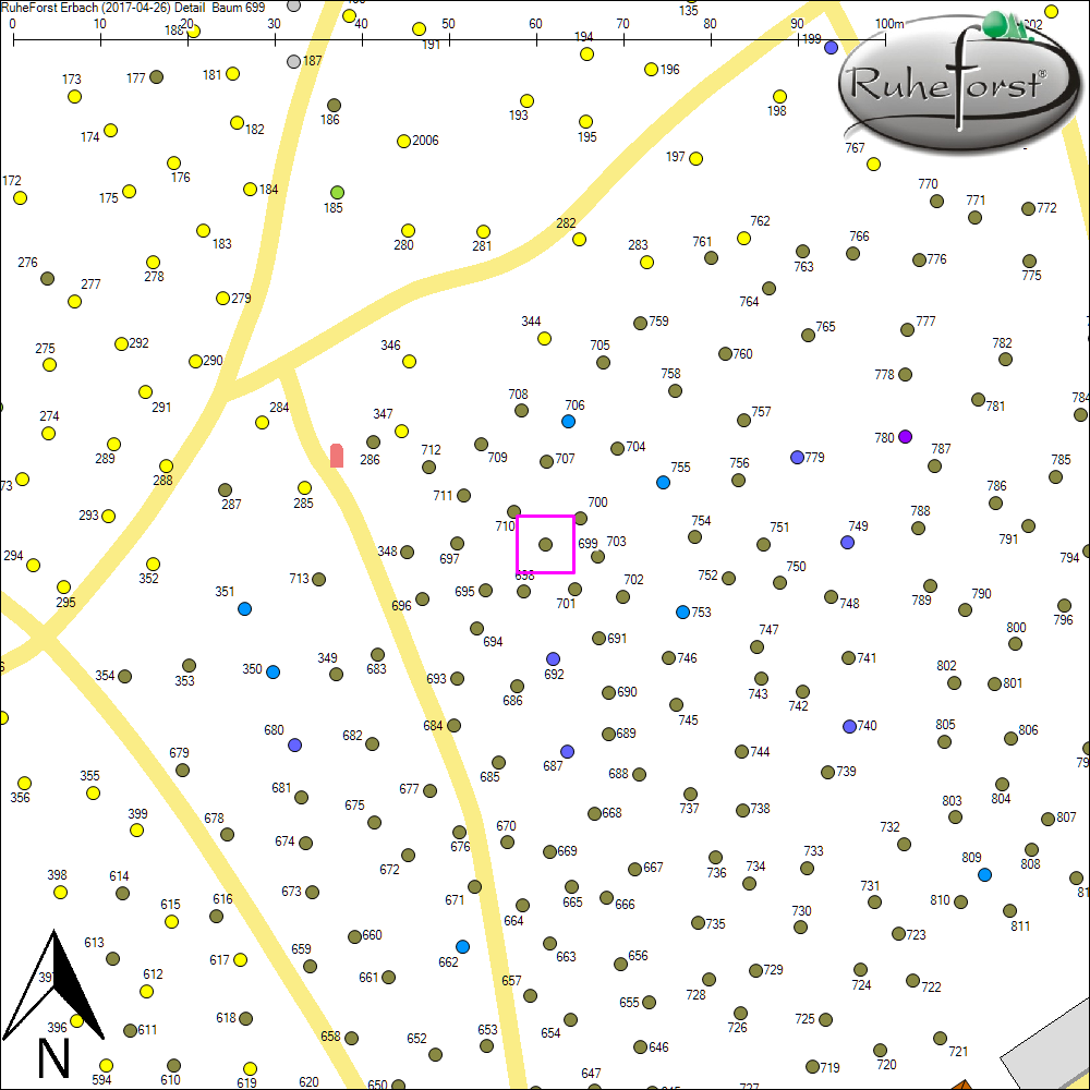 Detailkarte zu Baum 699