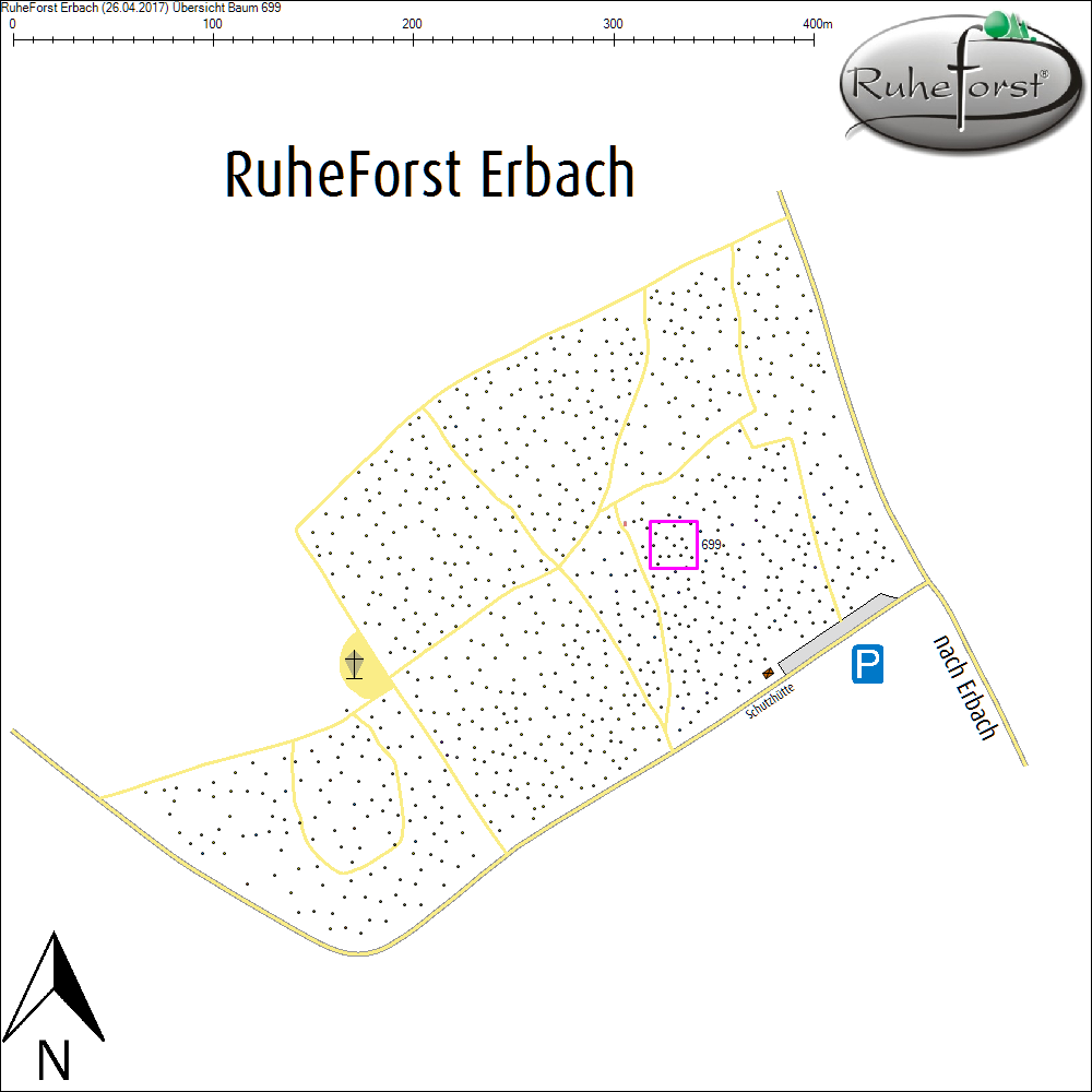 &Uuml;bersichtskarte zu Baum 699