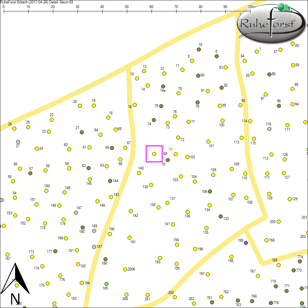 Detailkarte zu Baum 69