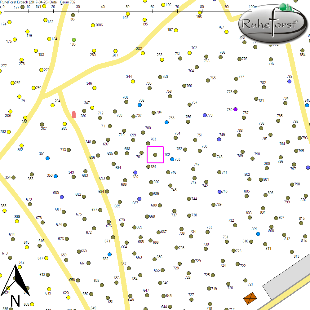 Detailkarte zu Baum 702