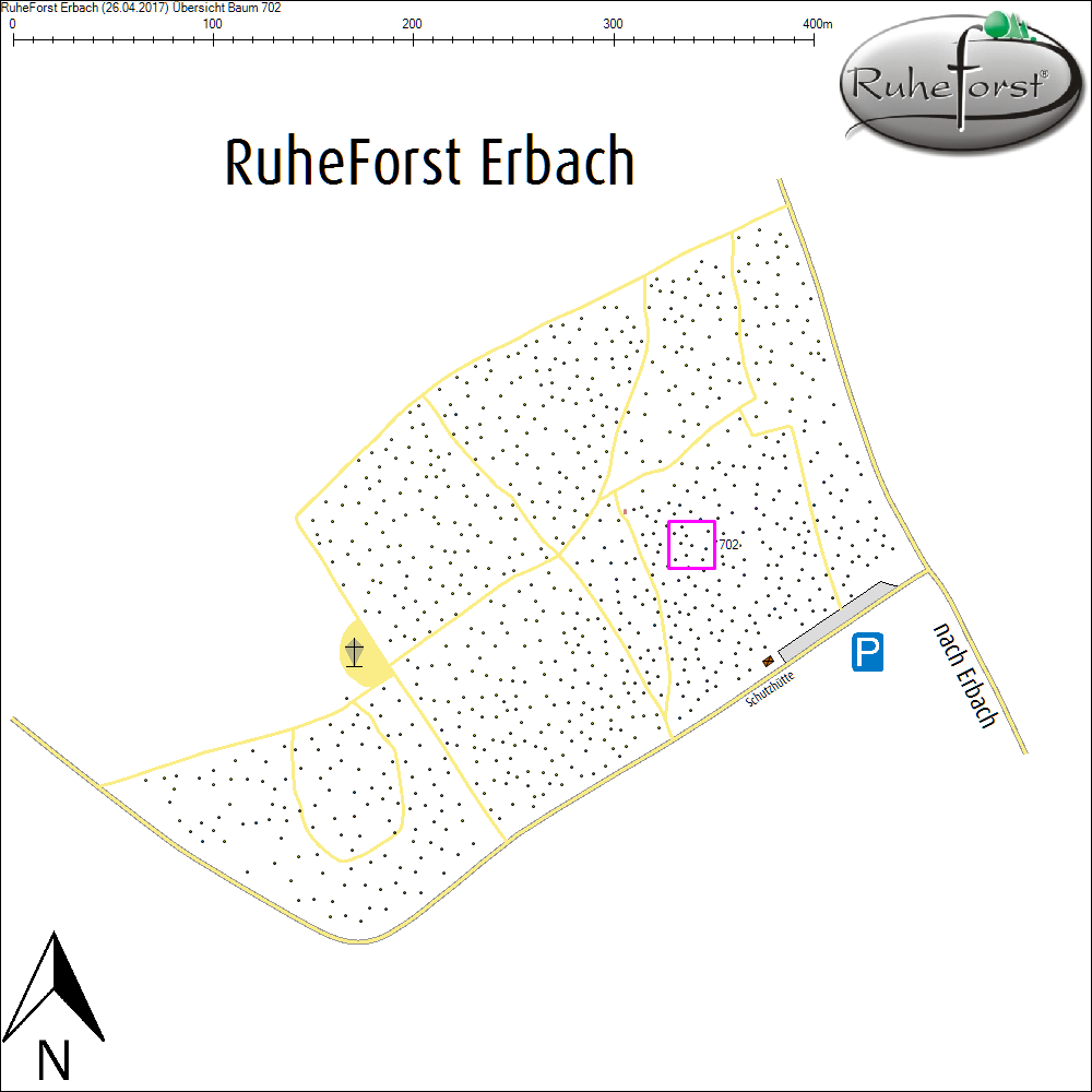 &Uuml;bersichtskarte zu Baum 702