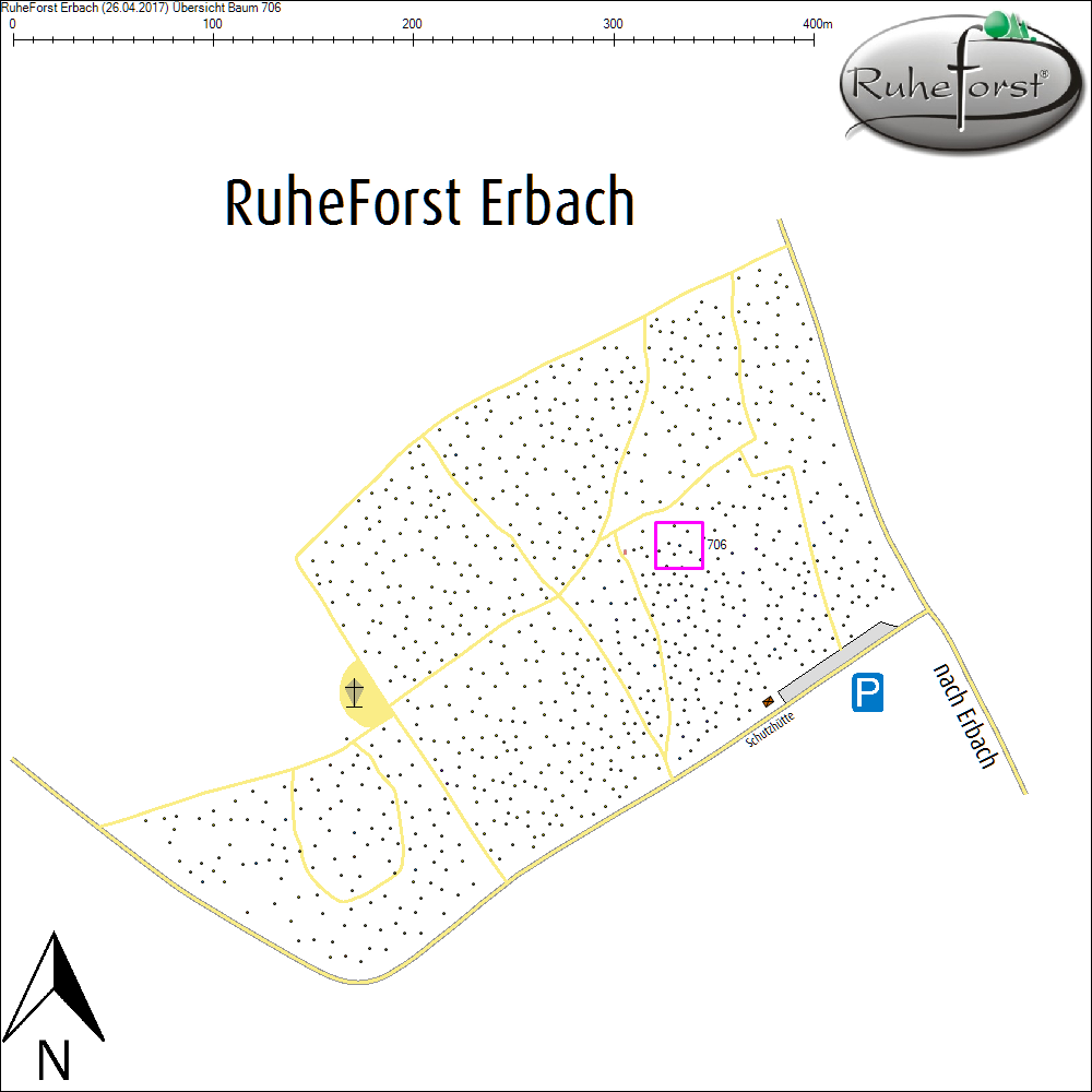 &Uuml;bersichtskarte zu Baum 706