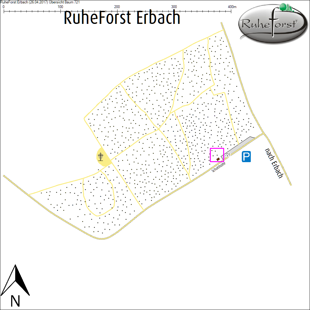 &Uuml;bersichtskarte zu Baum 721