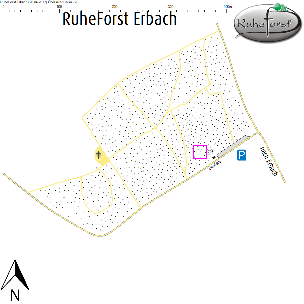 &Uuml;bersichtskarte zu Baum 726