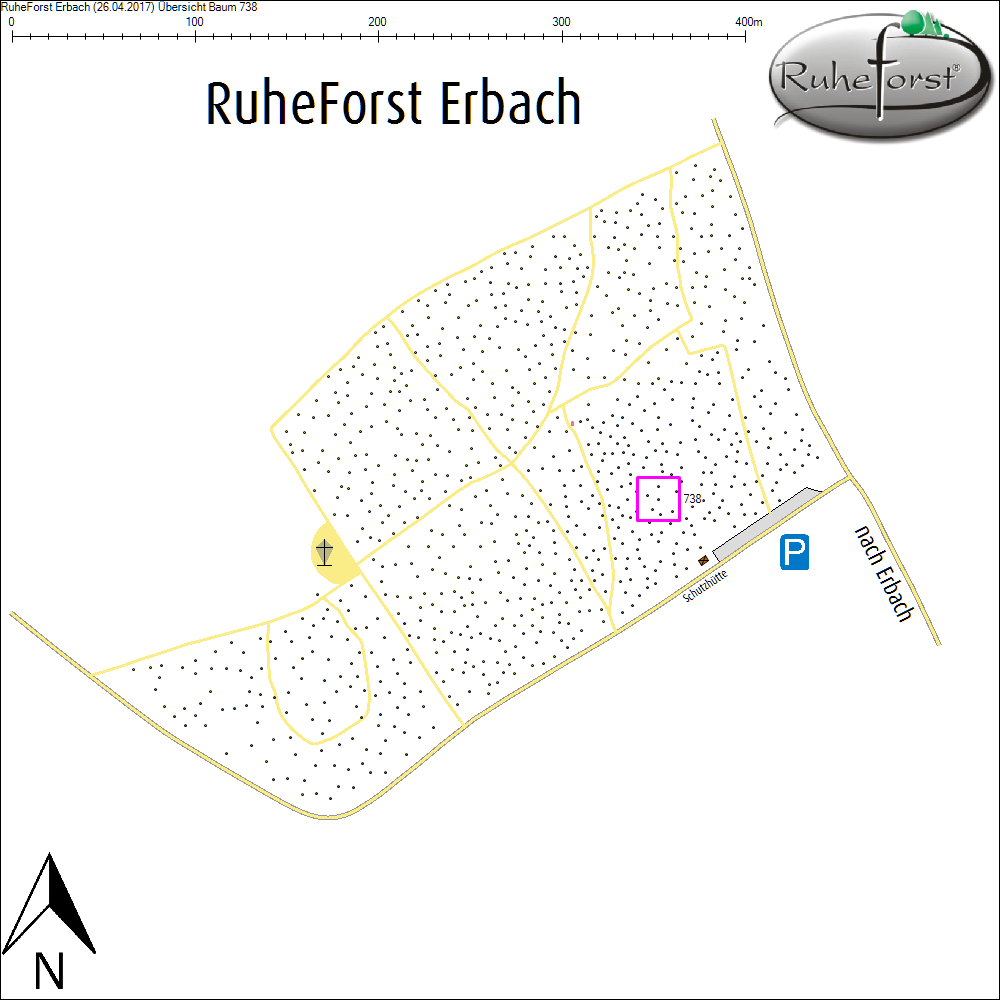 &Uuml;bersichtskarte zu Baum 738