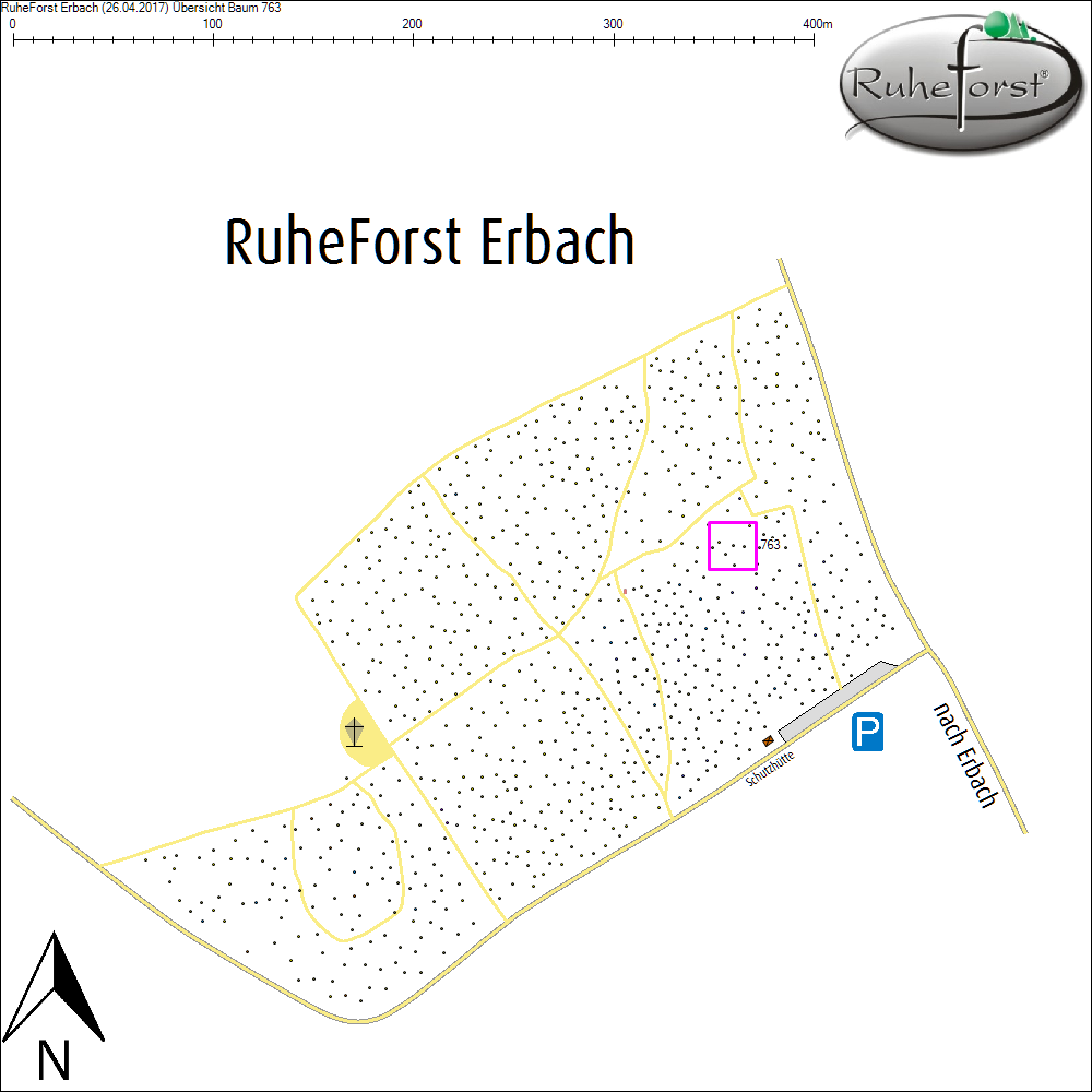 &Uuml;bersichtskarte zu Baum 763