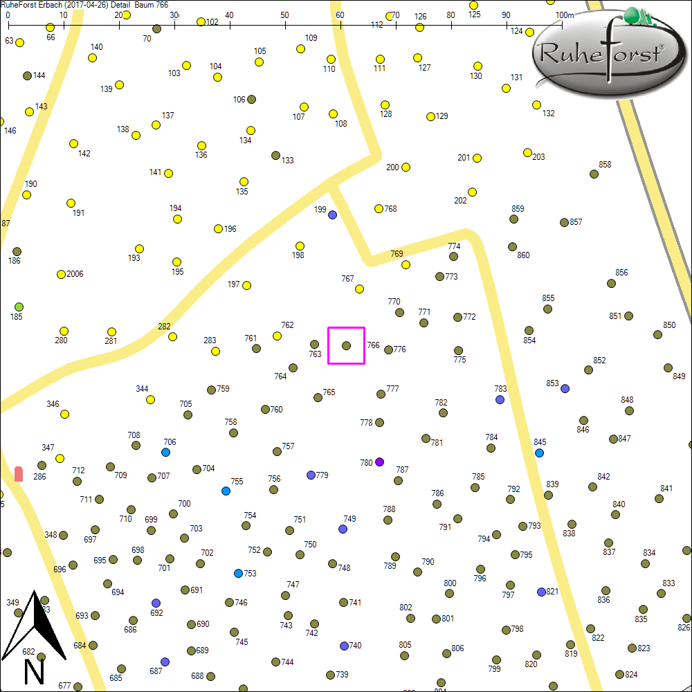 Detailkarte zu Baum 766