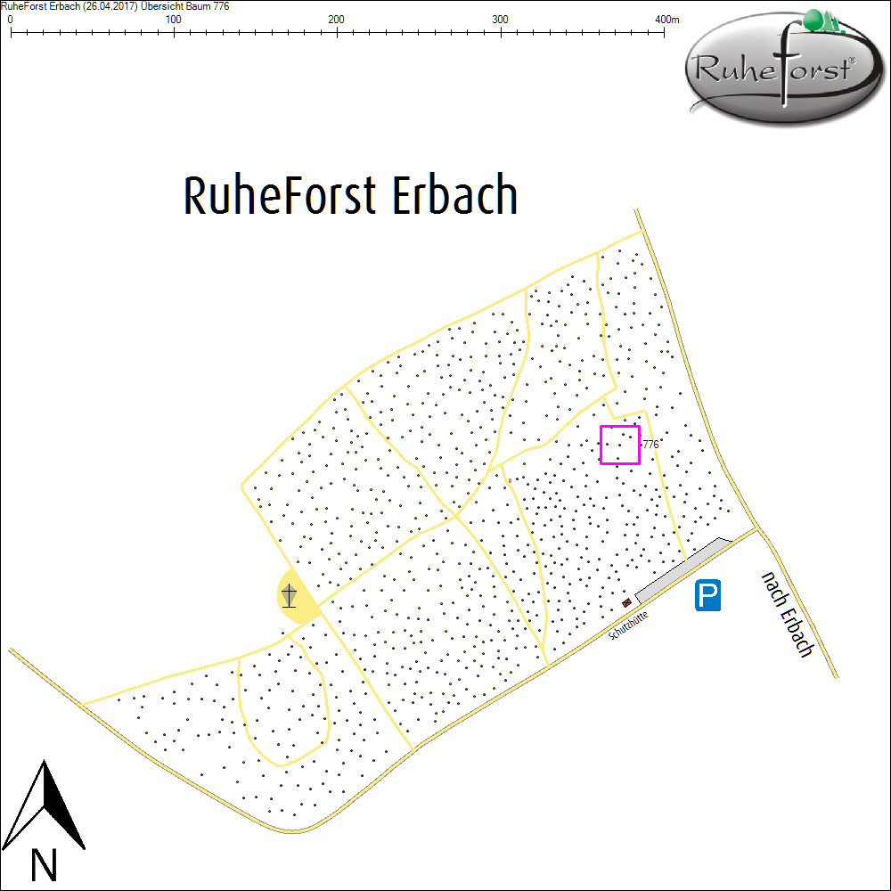&Uuml;bersichtskarte zu Baum 776