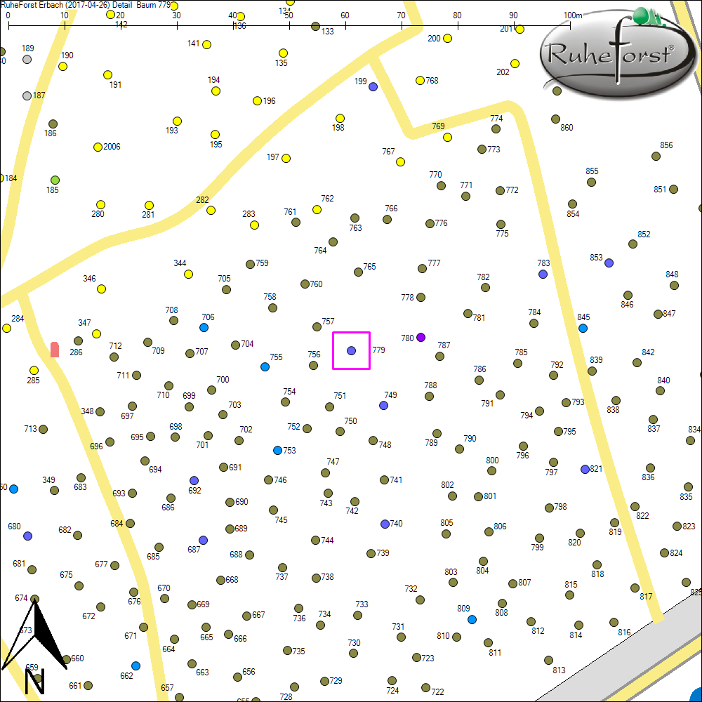 Detailkarte zu Baum 779