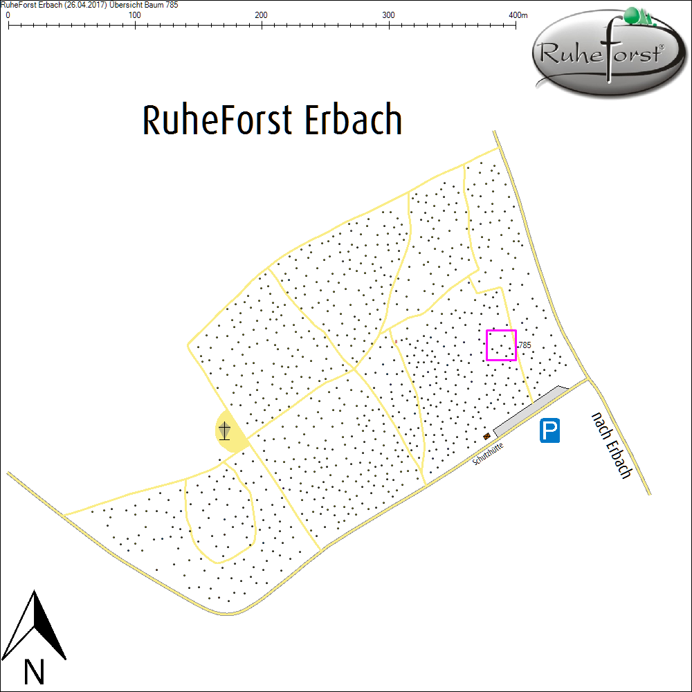 &Uuml;bersichtskarte zu Baum 785