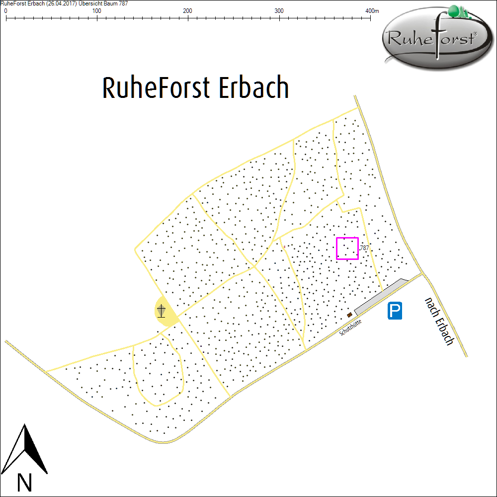 &Uuml;bersichtskarte zu Baum 787
