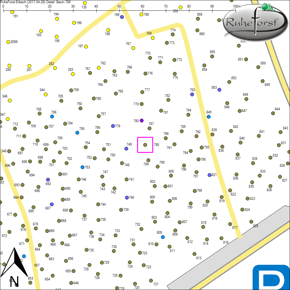 Detailkarte zu Baum 788