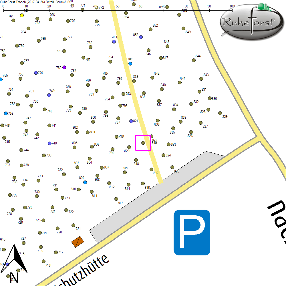 Detailkarte zu Baum 819