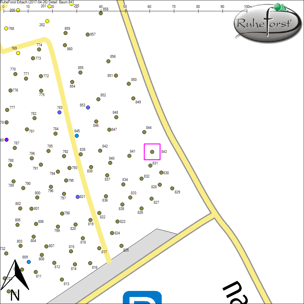 Detailkarte zu Baum 843