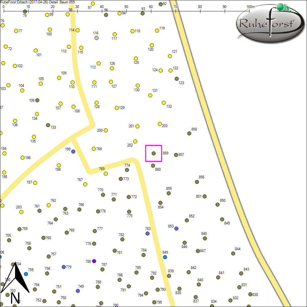Detailkarte zu Baum 859